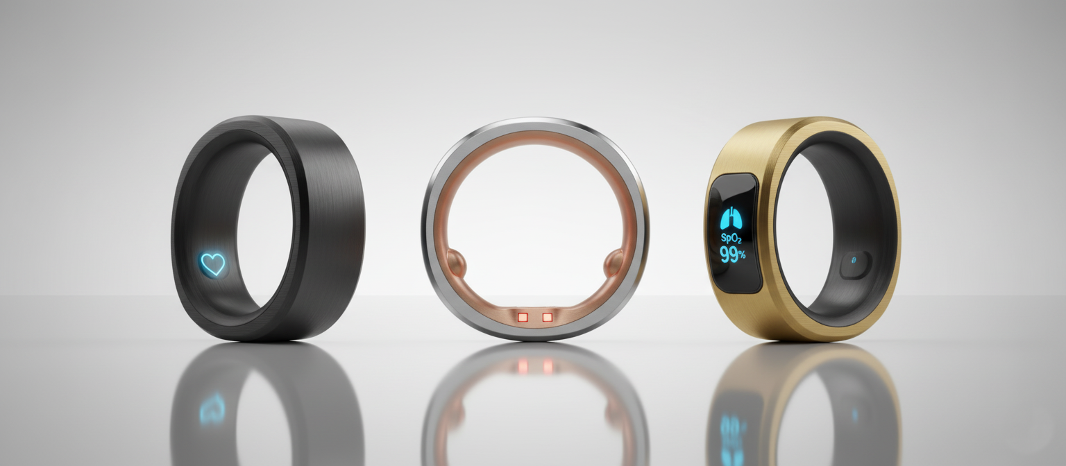 High-res 3D render of Flexon ring components